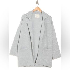 Thread & Supply Open Front Cardigan Coat. Size Small. Color Grey.